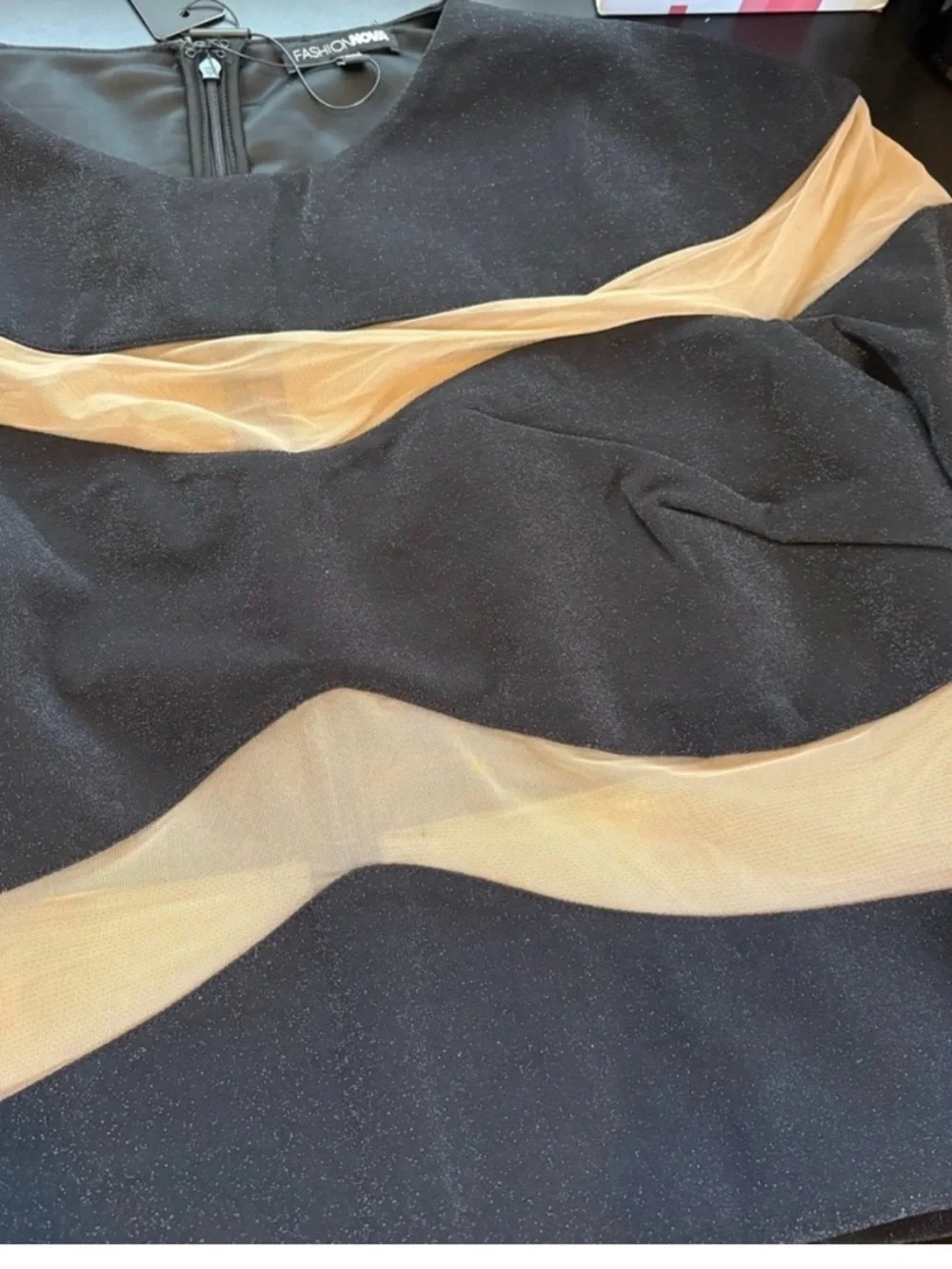 Fashion Nova Black long sleeve mini dress size 2X - Picture 5 of 5